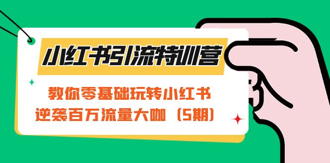 小红书引流特训营-第5期：教你零基础玩转小红书，逆袭百万流量大咖-飞宇网创