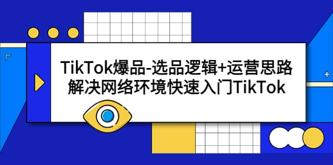 TikTok爆品-选品逻辑+运营思路：解决网络环境快速入门TikTok-飞宇网创