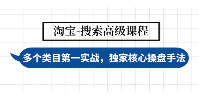 淘宝-搜索高级课程：多个类目第一实战，独家核心操盘手法-飞宇网创