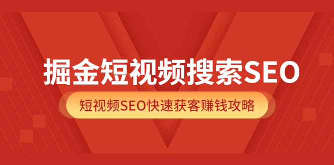 掘金短视频搜索SEO，短视频SEO快速获客赚钱攻略（价值980）-飞宇网创