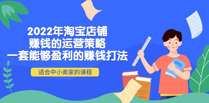 2022年淘宝店铺赚钱的运营策略：一套能够盈利的赚钱打法，适合中小卖家-飞宇网创