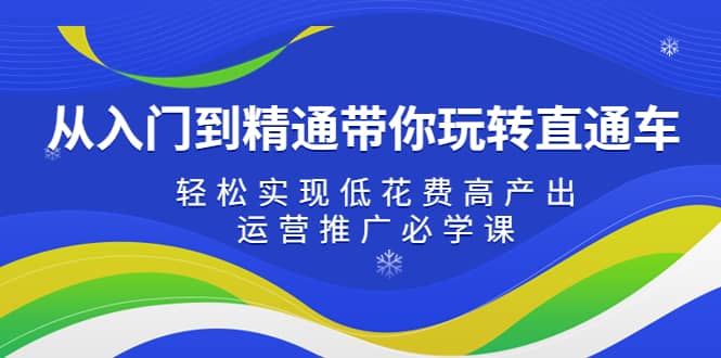 从入门到精通带你玩转直通车：轻松实现低花费高产出，35节运营推广必学课-飞宇网创