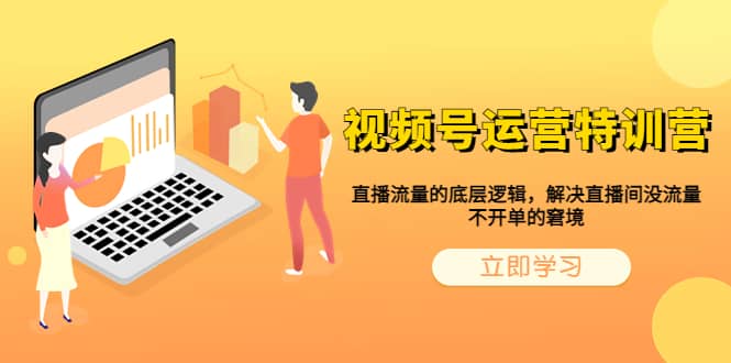 视频号运营特训营，直播流量的底层逻辑，解决直播间没流量，不开单的窘境-飞宇网创