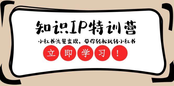 知识IP特训营 ：小红书-流量变现，带你轻松玩转小红书（23节视频课）-飞宇网创