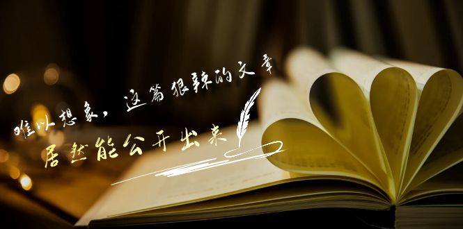 某付费文章《难以 想象，这篇狠辣的文章，居然能公开出来》-飞宇网创