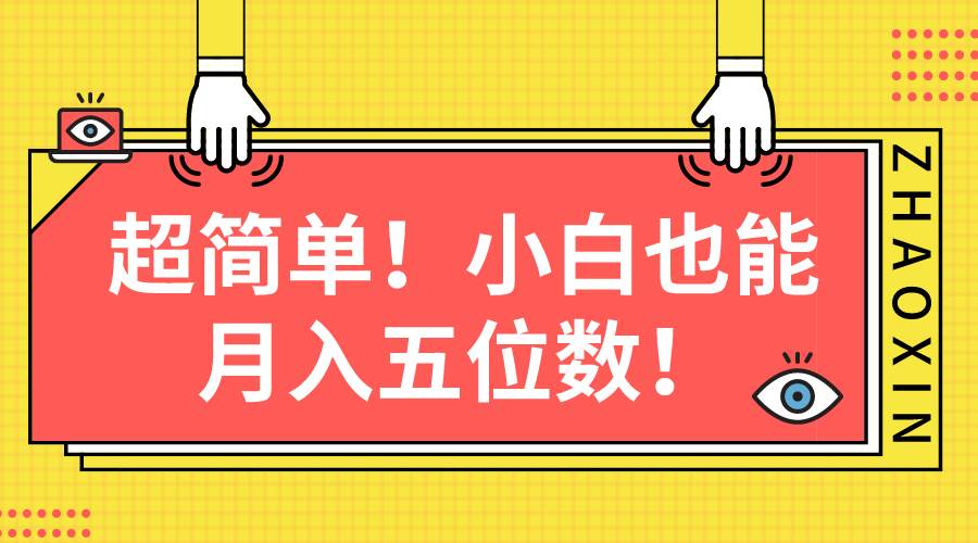 超简单图文项目！小白也能月入五位数-飞宇网创