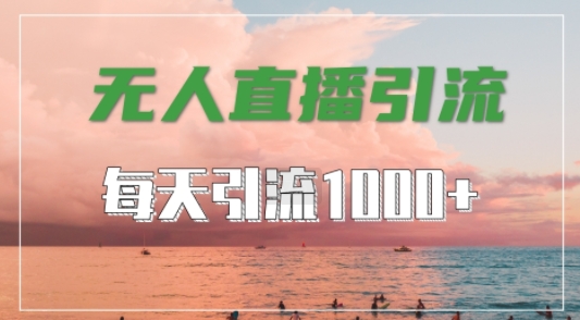 抖音快手视频号全平台通用，无人直播引流法，超暴力引流1000+高质量精准创业粉【揭秘】-飞宇网创